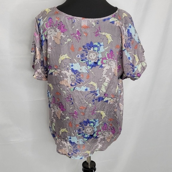 Forever 21 Silk Like material Splatter Paint - Picture 6 of 10